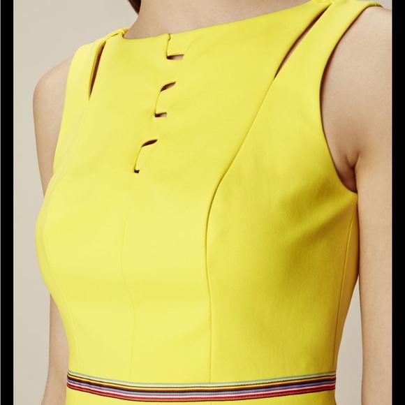 NWT Karen Mullen yellow dress - Picture 3 of 5